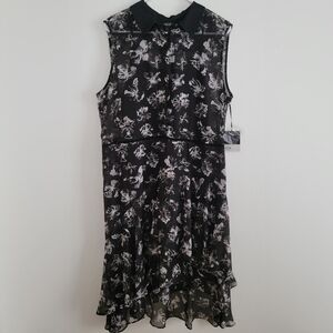 NWT Simply Vera VERA WANG Floral Black & White Dress Plus Size XXL